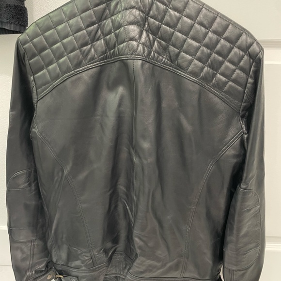Artistry Leather men's leather biker jacket - Picture 6 of 7